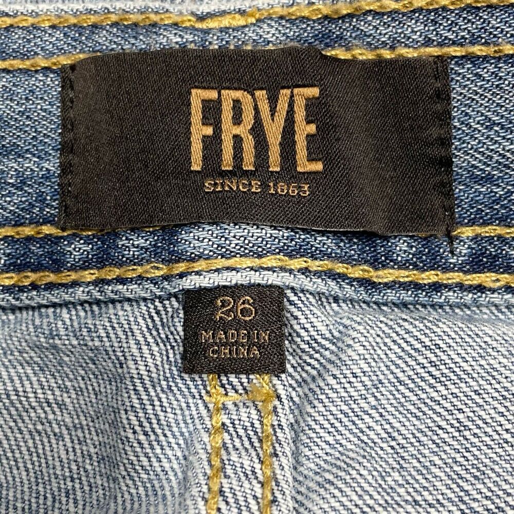 FRYE Nadia High-Rise Wide-Leg Light Vintage Wash Jeans Size 26 - Picture 6 of 8